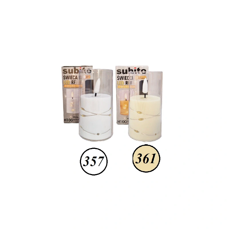 357 - Świeca z taśmą LED