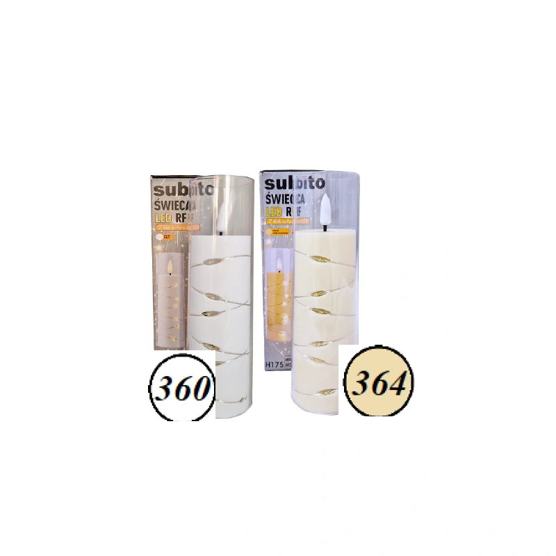 360 - Świeca z taśmą LED